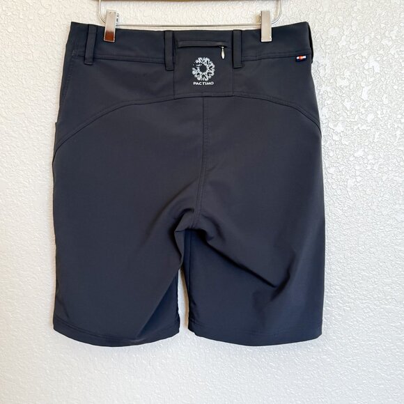 Pactimo Cycling Shorts Men's Medium Black 9" Inseam Adjustable Waist - Picture 2 of 9